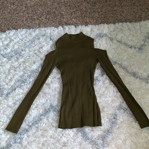 Tight Turtleneck w/ Shoulder Cut outs